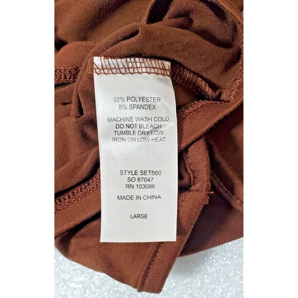 Brown Ruched Crop Tank Top L Urban Style Soft Stretch NWT  Urban Soft girl Y2K - Picture 8 of 8